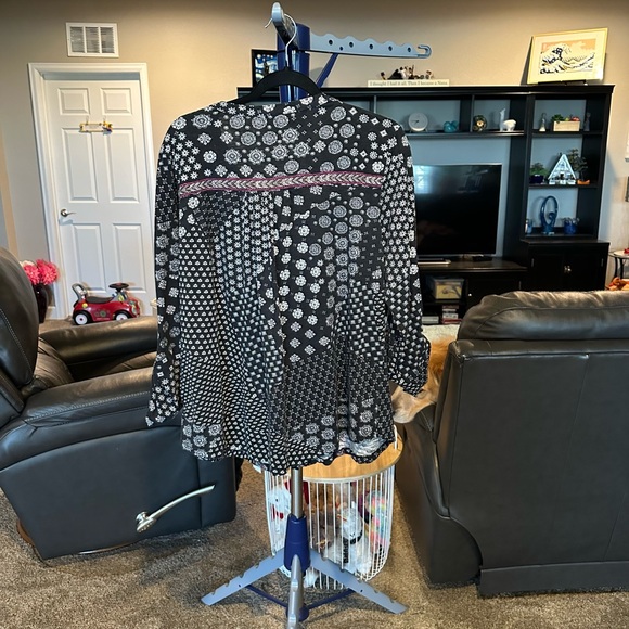 Style & Co black and white long sleeves or quarter length size 1X - Picture 3 of 5